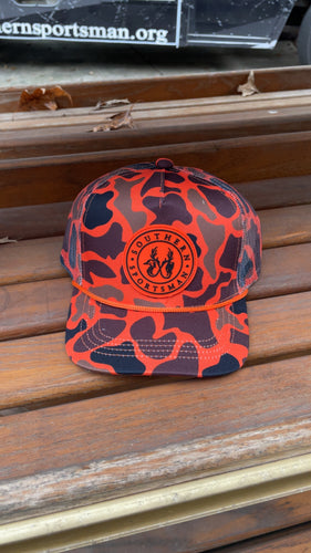 Orange Camo with rubber patch