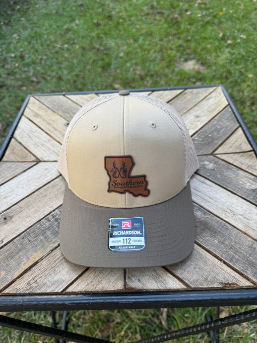 Tan & Green Trucker Patch Hat